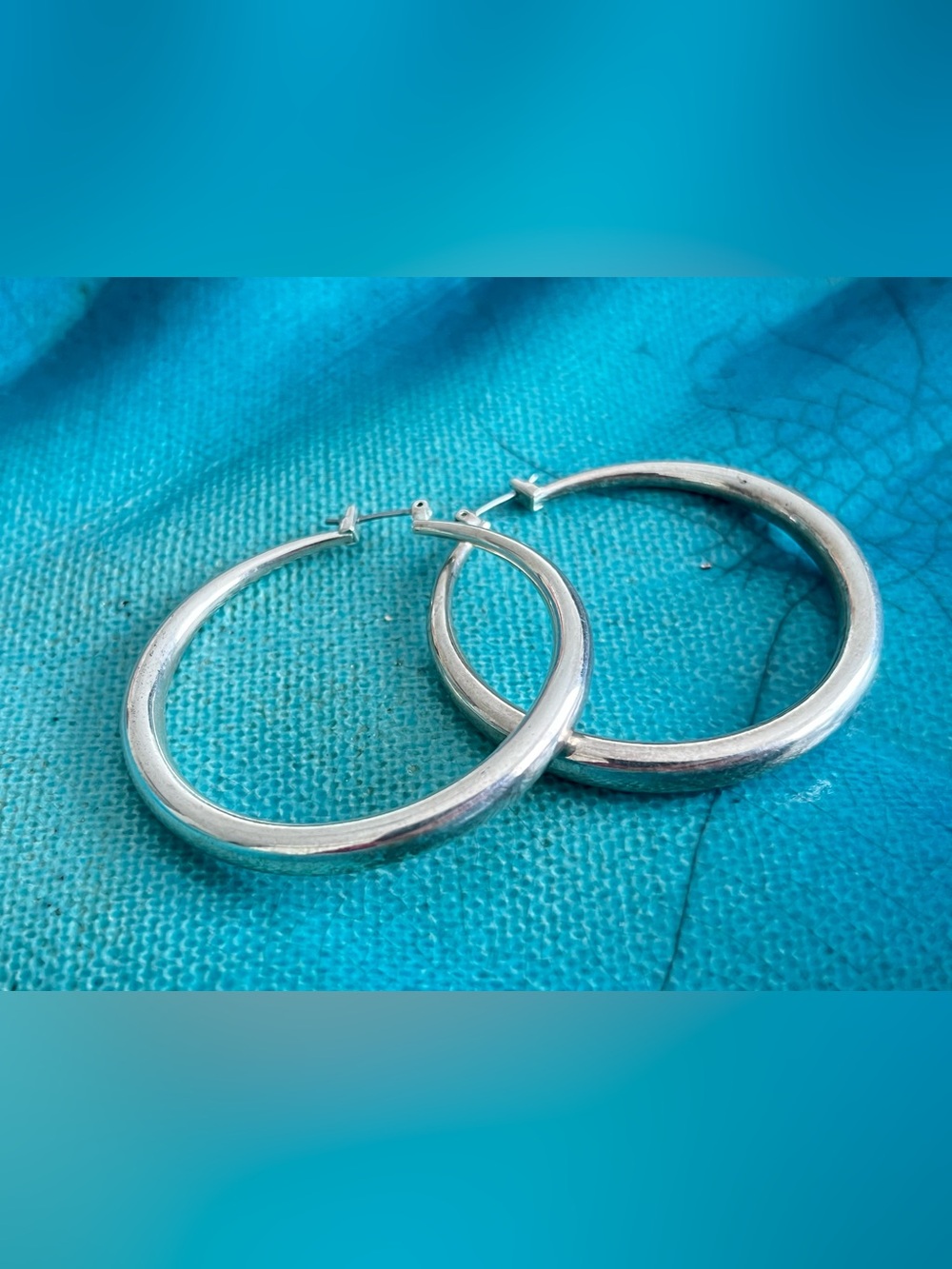 Big Silver Hoop Earrings - Classic Silver Hoop